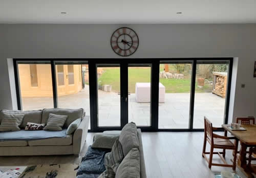 French Windows with integral blinds, Ipswich