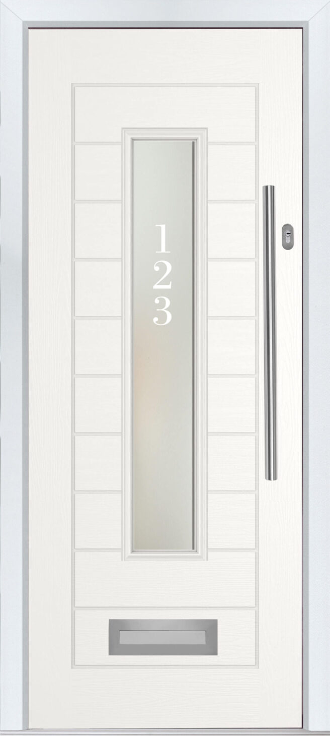Decorative glazing options for composite doors