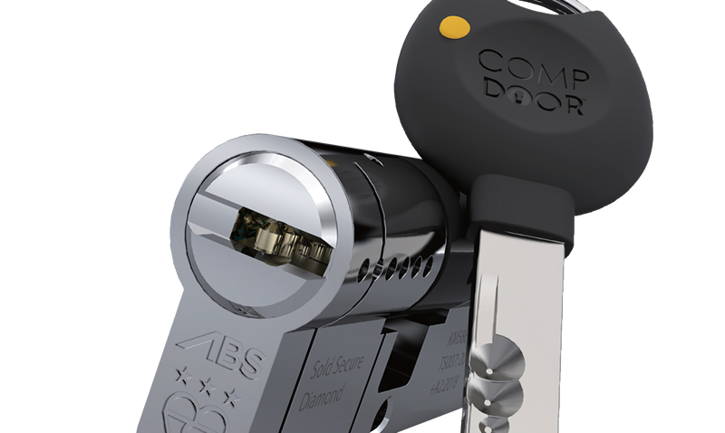 Composite stable door lock and handle detail