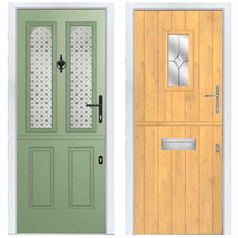 Composite stable door split design detail