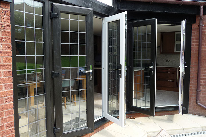 uPVC back door & inline sliding patio door - Diss, Norfolk