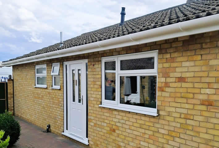 New uPVC windows, composite entrance door and roofline fitted in Diss