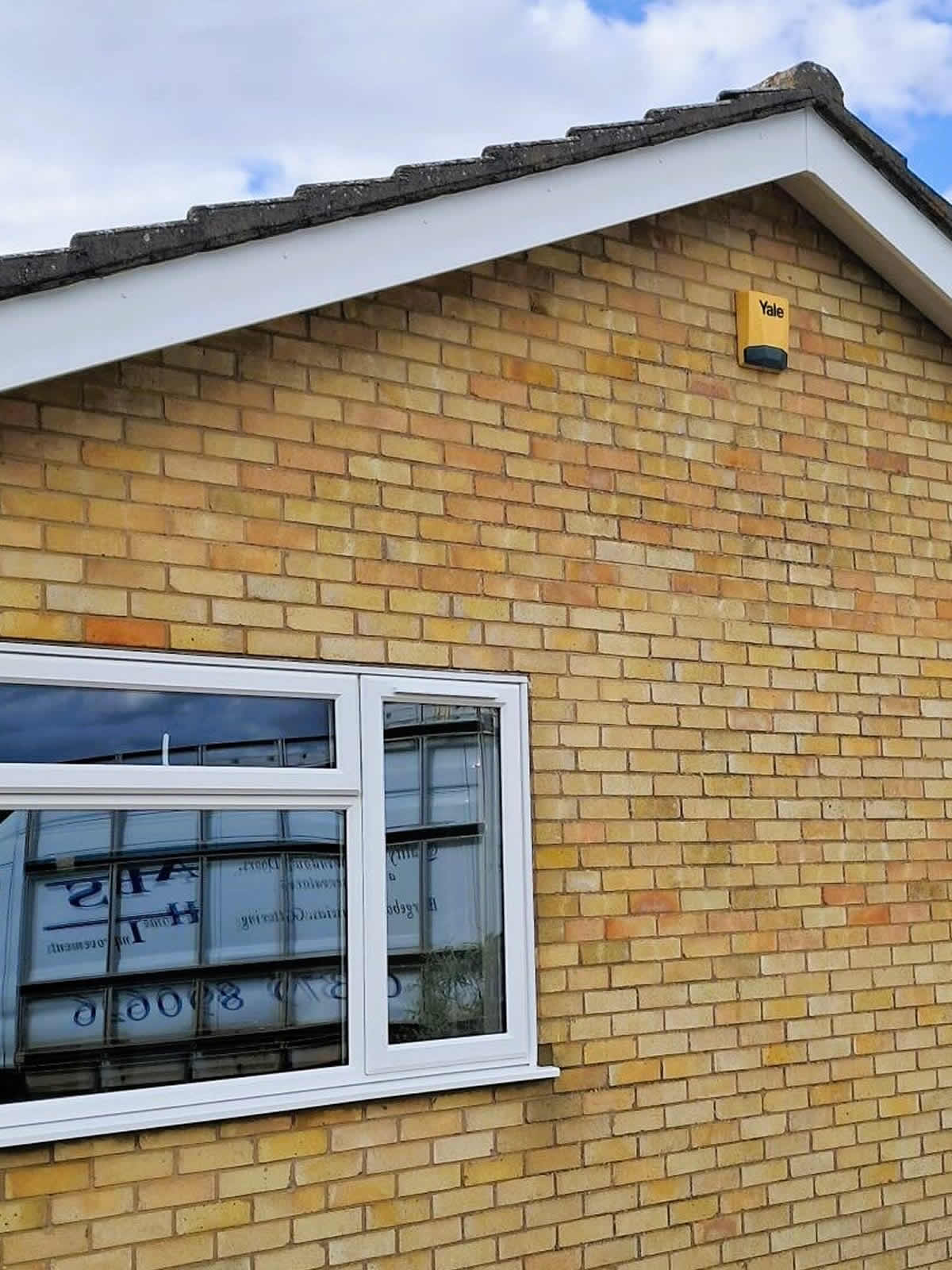 New white uPVC fascias, soffits, guttering and downpipes fitted in Diss