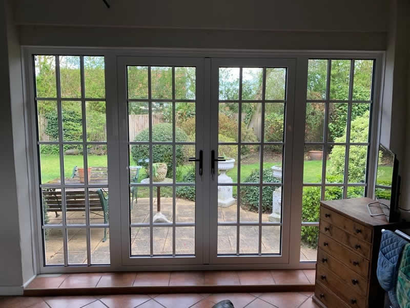 French doors , internal view