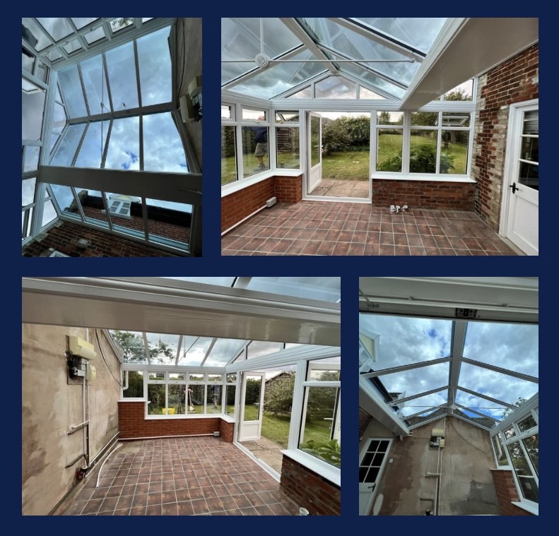 New conservatory with EcoBlue glass